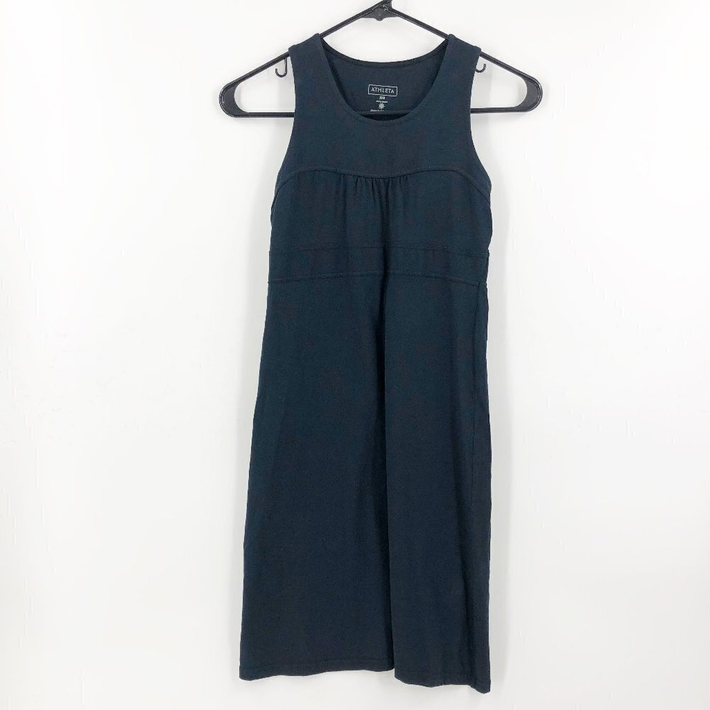 ✅ Athleta Black Sleeveless Stretch Athletic Dress